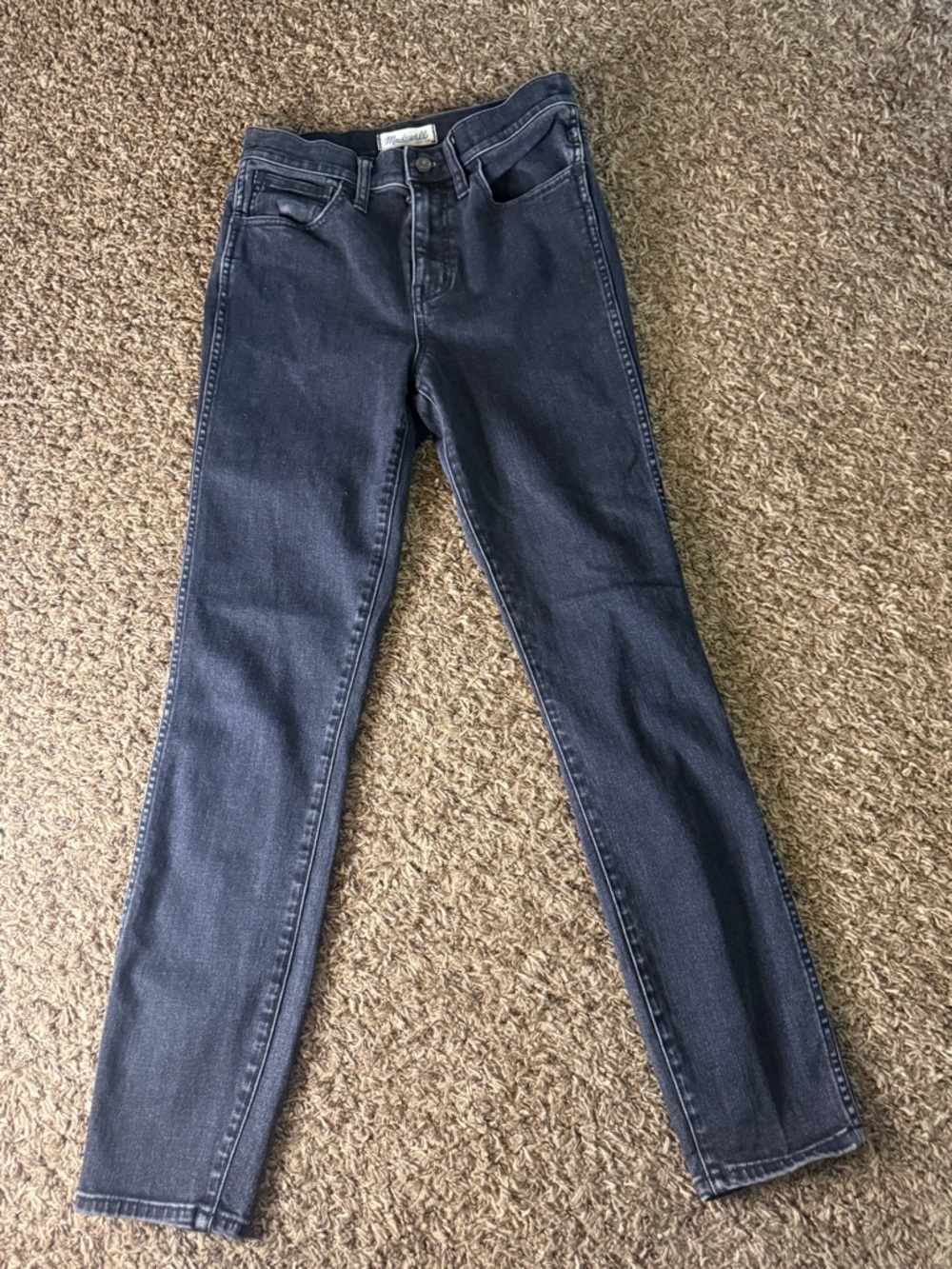 Madewell 10” High Rise Skinny Skinny Jeans Black Wash Size 26